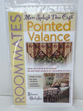 More Splash Than Cash Pointed Valance Pattern By Donna Babylon